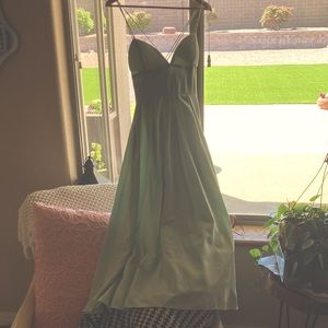 Sea foam green dress